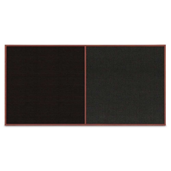 Enclosed Corkboard, 1 Door, 72"x48", 4" Fra